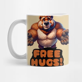 Free Hugs Anthro Furry Bear Mug